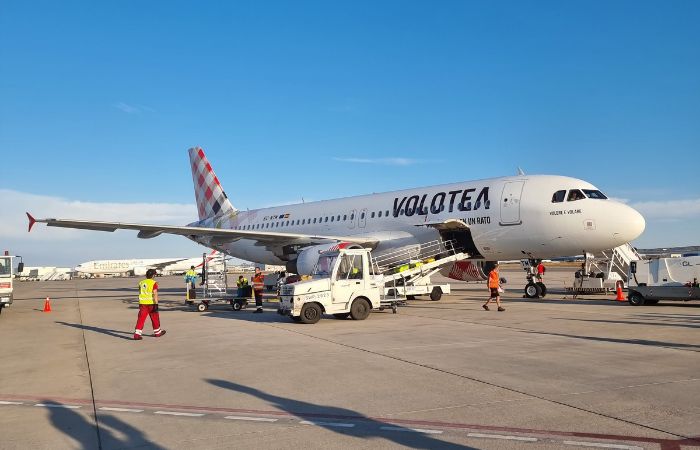 Avión Volotea Aeropuerto Zaragoza