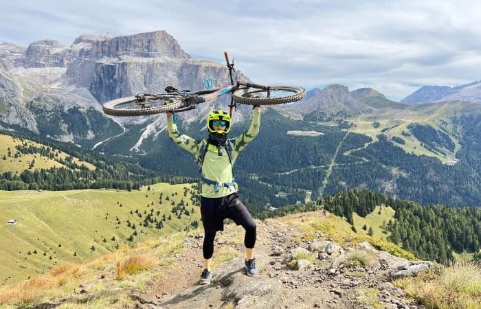 Ruta de mtb - bici montaña Dolomitas