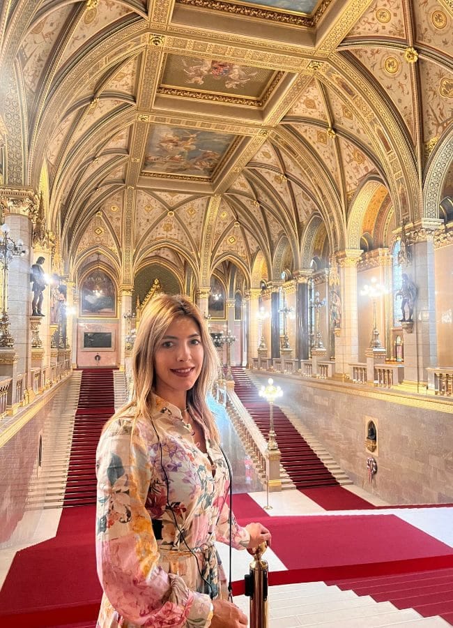 Sala histórica del Parlamento de Budapest